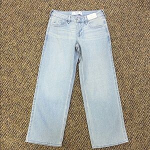 Hollister Light Wash Wide Leg Jeans